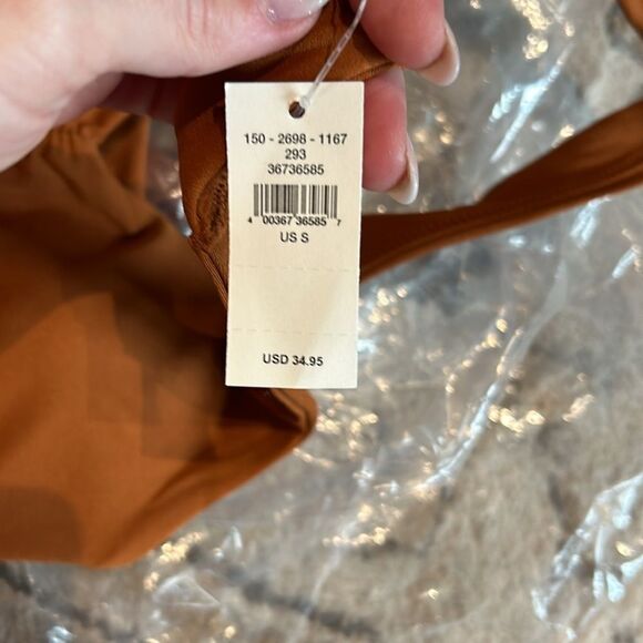 NWT! - Offline By Aerie Real Me Ruched Sports Bra - Size small - Color: Caramel - Picture 4 of 4